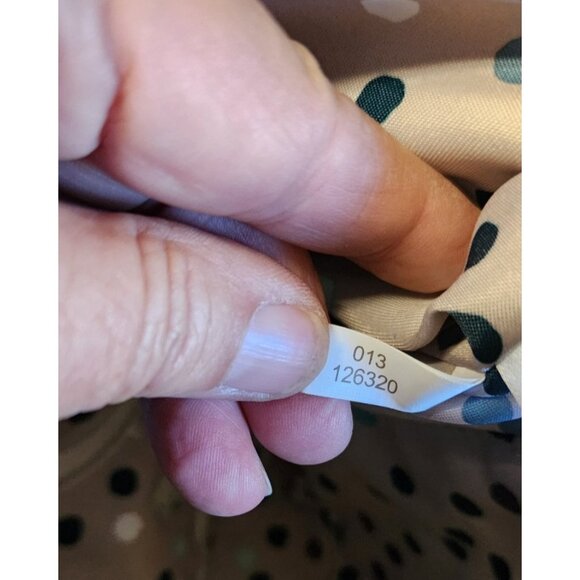 Thirty One Jewell Around Town Tote City, Blue Pebble, Polka Dot Interior "J" - Picture 8 of 8